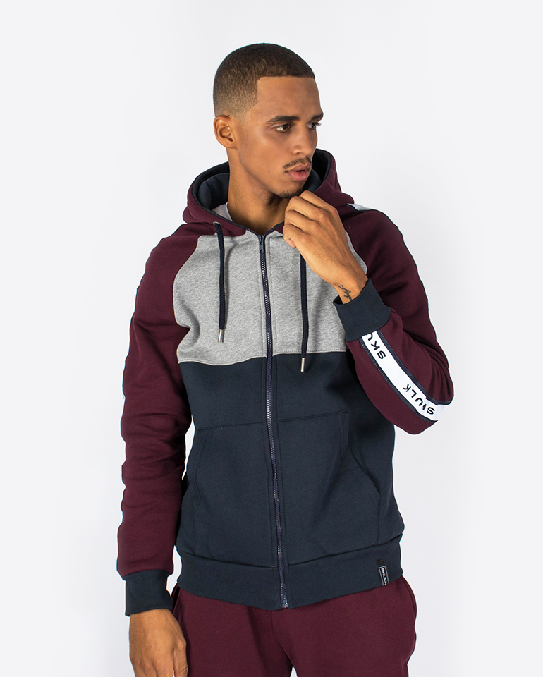 skulk jacket leon burgundy