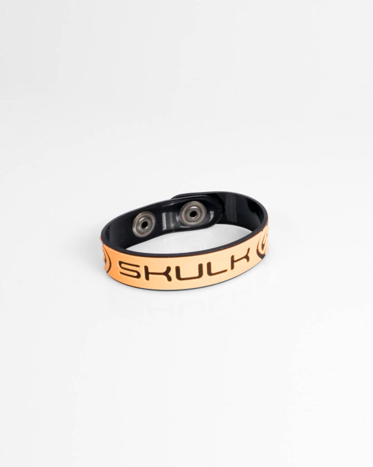bracelet skulk - black and salmon