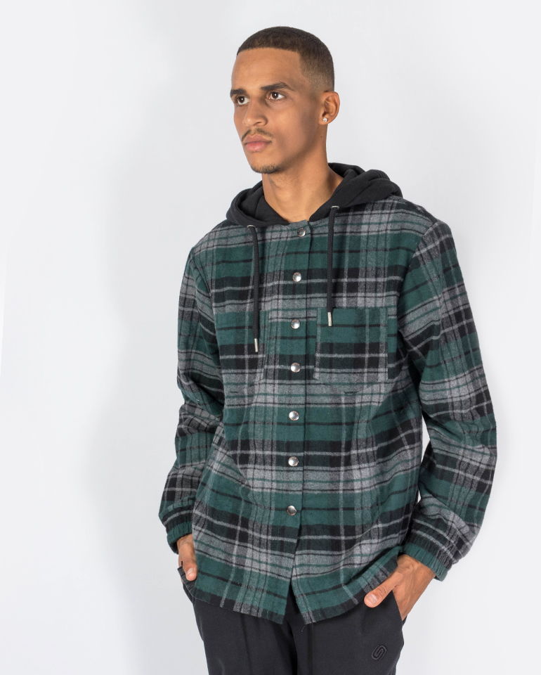 skulk jacket plaid green