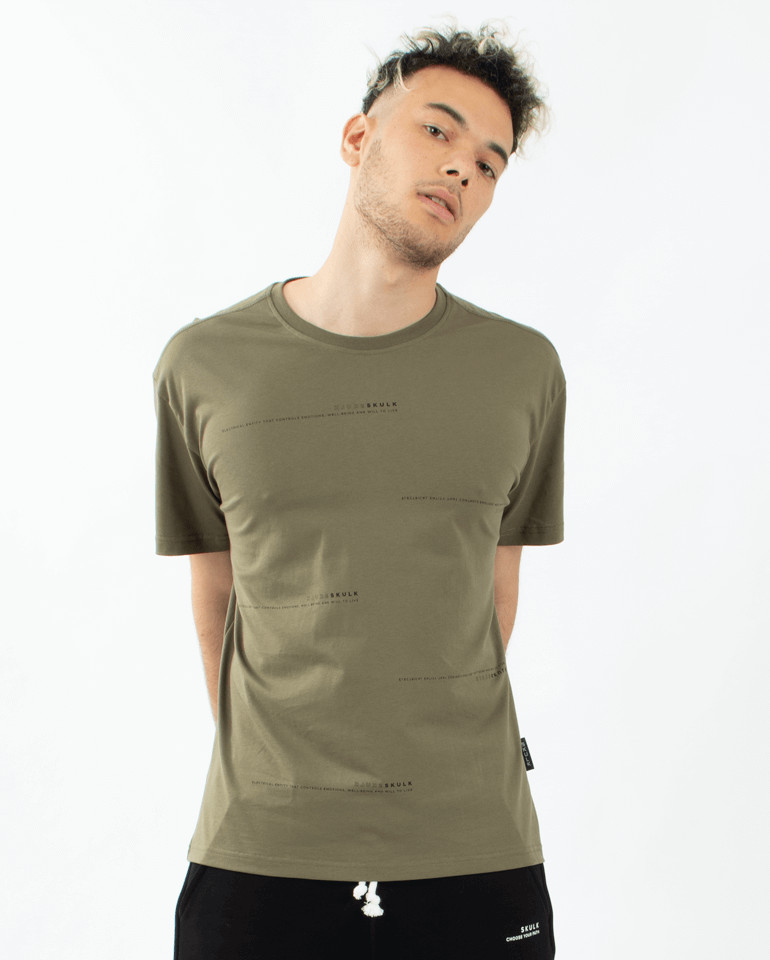 T-Shirt Phrases Army Green - SKULK ® urban wear for doers