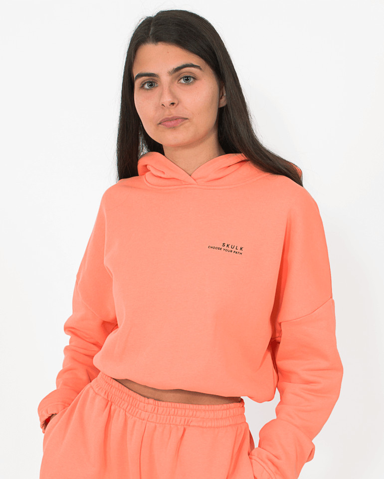 Short Hoodie Orange - SKULK Urban Wear for Doers